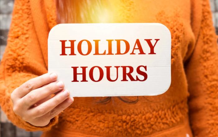 Holiday Hours